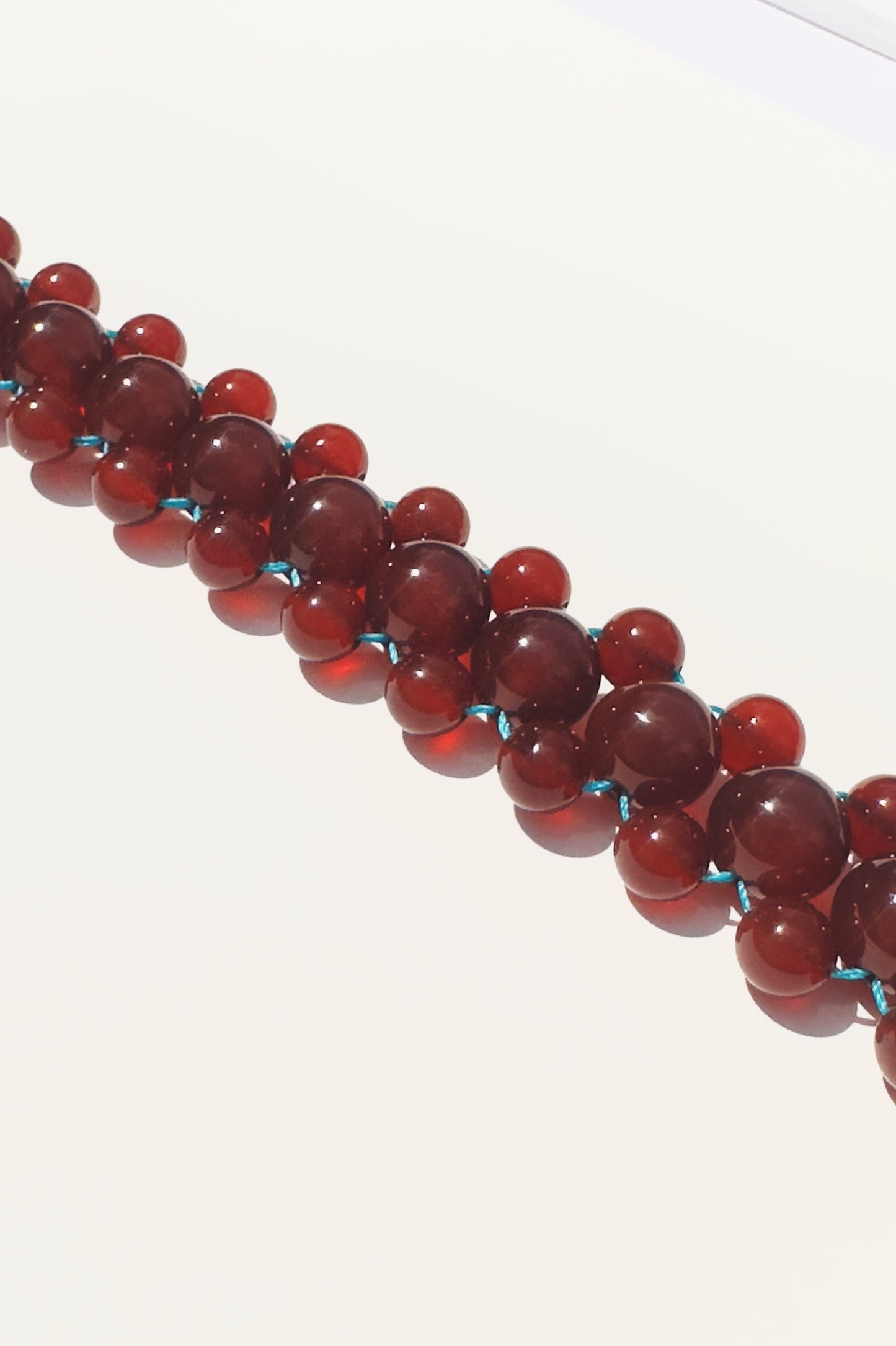 COLAR ATOM AGATA VERMELHA